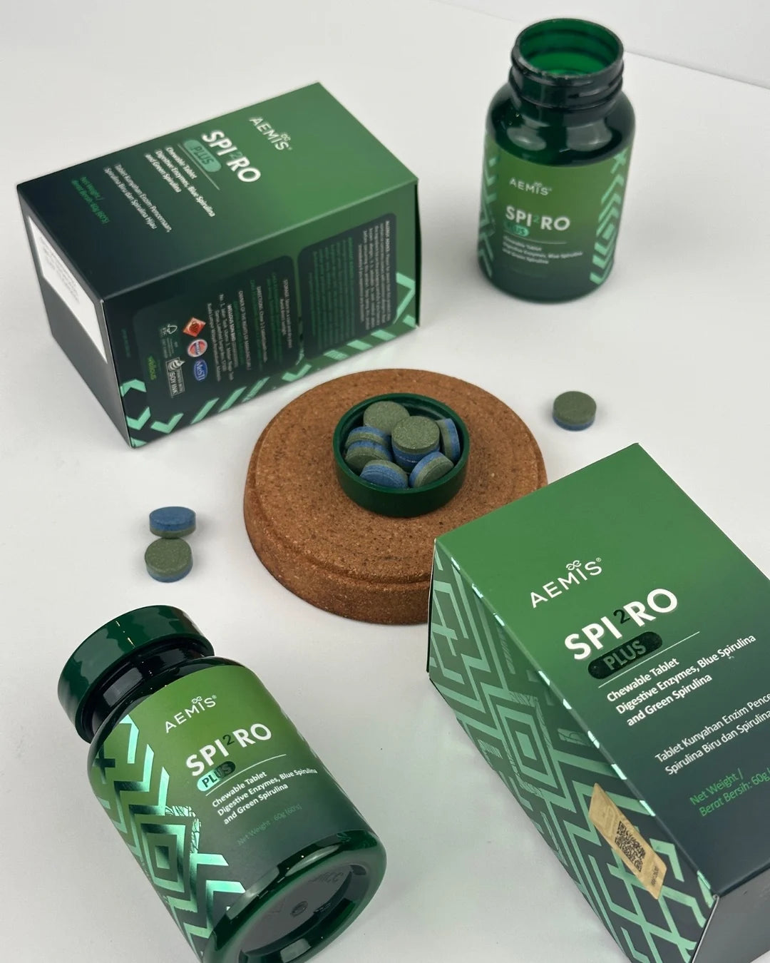SpiroPlus bottles and boxes