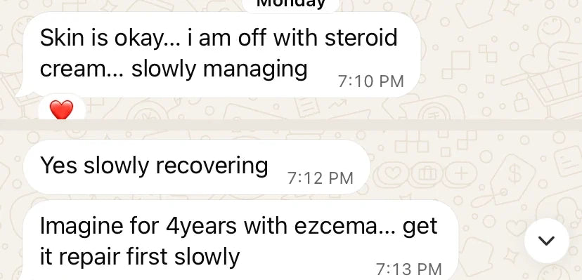 Sabrina's WhatsApp message