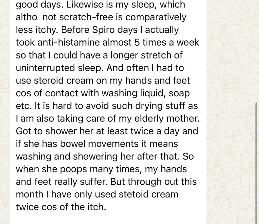 Siew Fong WhatsApp message